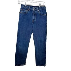 Levi’s Premium 501 Women’s Jeans‎ Size 25 Button Fly Straight Leg High Rise Blue